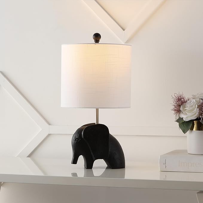 JONATHAN Y JYL1143A 17.5" Bohemian Elephant Table Lamp - Image 6
