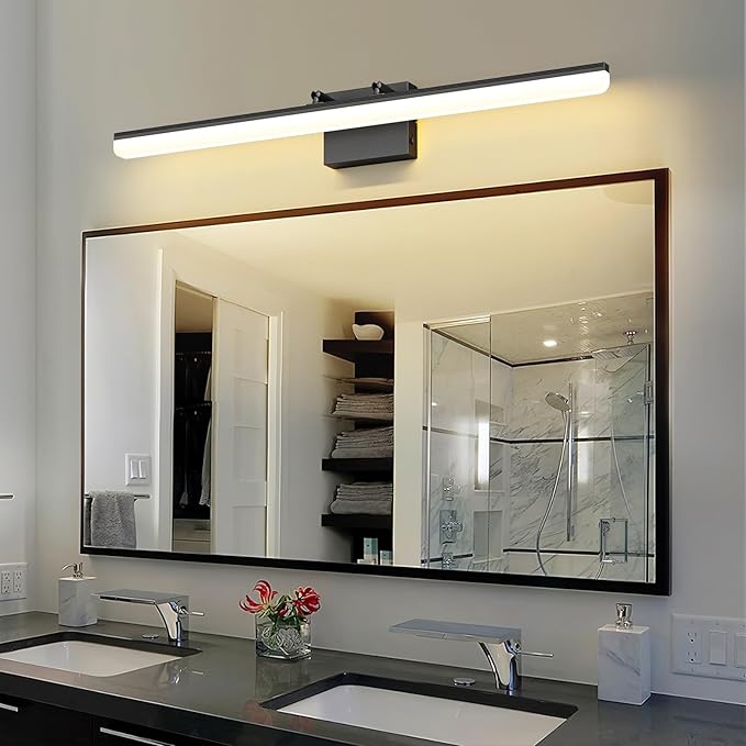 Black Vanity Light 31.5" Long 24W LED Bathroom Light Bar - Image 9