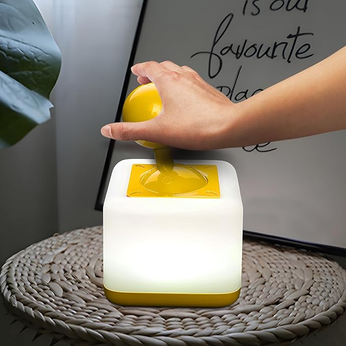 Night Light Lamp Rocker Night Light, 2-Speed Timer Bedside Night Lamp - Image 6