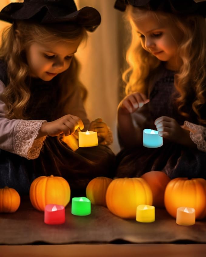 Homemory Multi Color Changing Tea Lights Candles Battery Operated, LED Holiday - Image 7