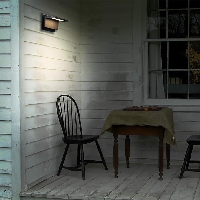 Wall Light Outdoor LED Wall Mount Lamp Black Modern Wall Mount Sconce Lantern - Image 6
