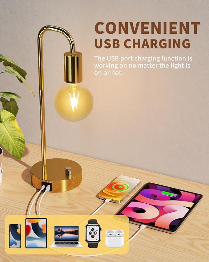 ONEWISH Industrial Table Lamp - Image 2