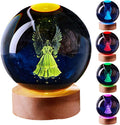 Large Angel Crystal Ball Night Light by Unknown