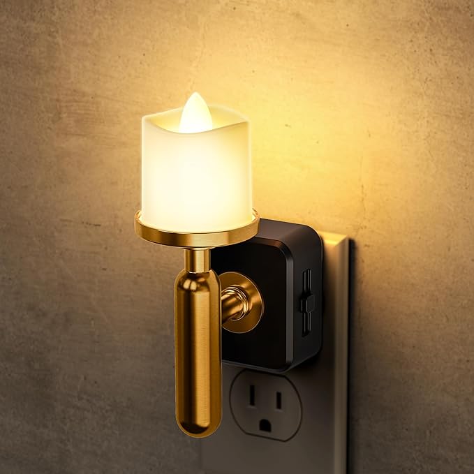 Briignite Flameless Candle Night Light, Night Lights Plug into Wall, LED Candle by WelcometoBriigniteenjoyyourshopping