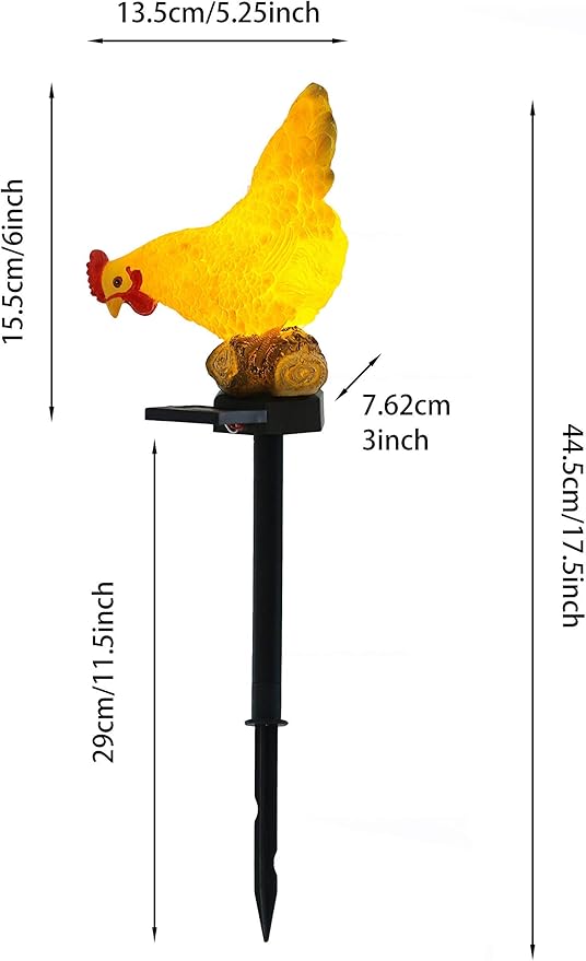 Outdoor Chicken Solar Lights: Garden Decor - Image 6