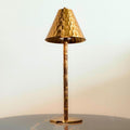 Bamboo Cordless LED Table Lamp – Rechargeable 24-Hour Battery, Dimmable Warm by LUXELYKOS
