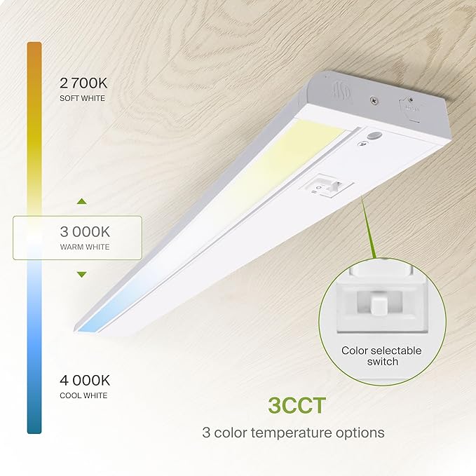 ASD Swivel LED Under Cabinet Lighting, 48 Inch 24W, Hardwired or Plug-in - Image 6