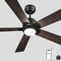 SMAAIR Smart WiFi LED Ceiling Fan, 52inch Plywood Outdoor Smart Ceiling Fan by SMAAIR