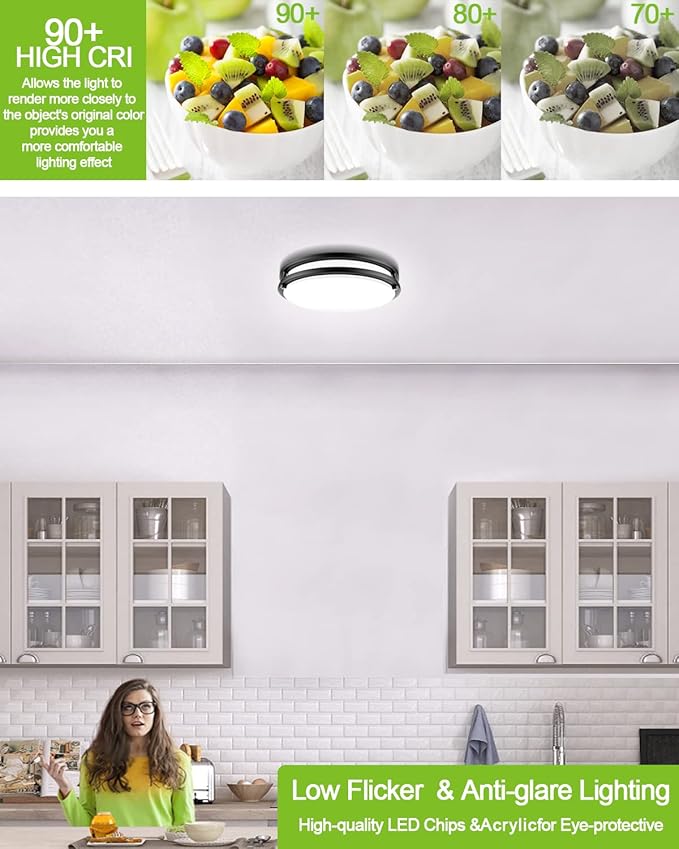 LED Flush Mount Ceiling Light Fixture - Image 8