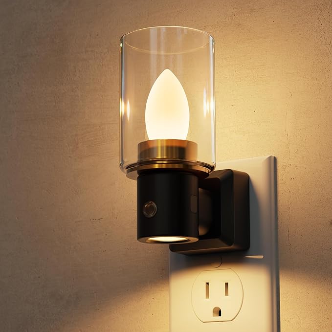 L LOHAS LED Night Light, Vintage Night Lights Plug into Wall, 350°Rotating LED by LLOHASLED