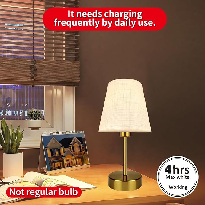 BLUEYE Mini Rechargeable Table Lamp, Remotte Control, Soft Warm 2700K-6000K - Image 2
