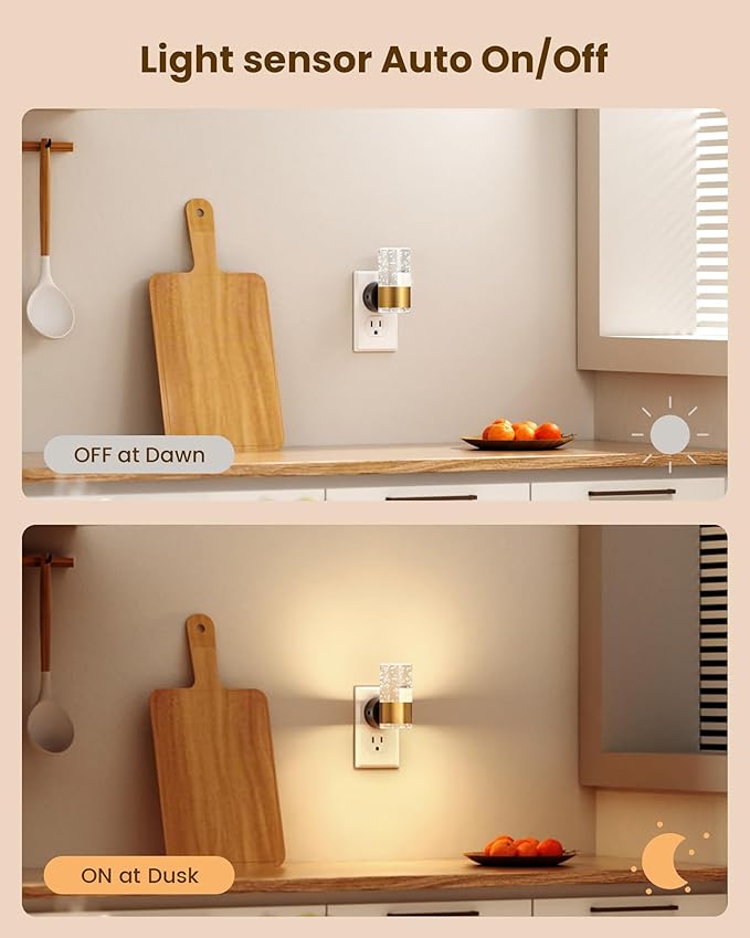 VOLISUN LED Night Lights Plug into Wall, Dimmable Night Light 3 CCT & 5 - Image 3