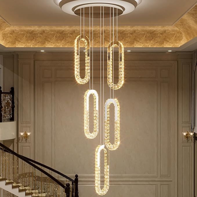 5-Lights Modern Crystal Chandelier - Image 8
