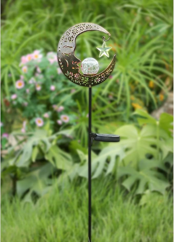 Solar Lights Outdoor Decor Moon Lantern - Image 9