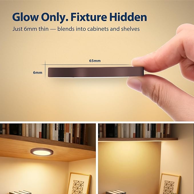 V4light LED Puck Lights, Smart Under Cabinet Lighting - Image 2