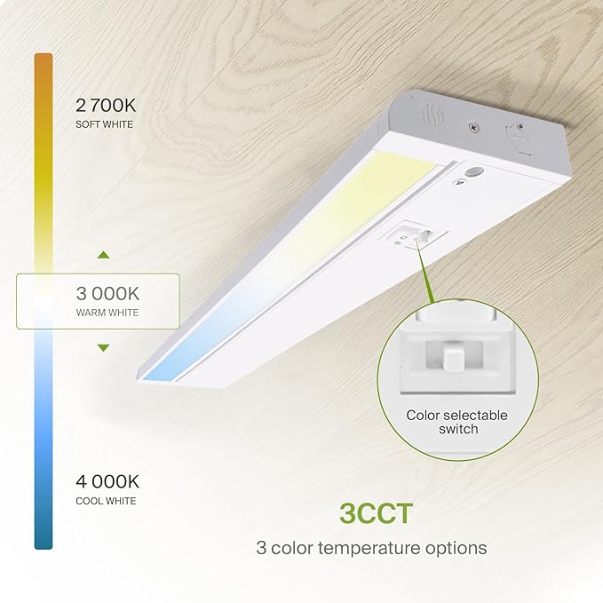 ASD Swivel LED Under Cabinet Lighting, 32 Inch 16W, Hardwired or Plug-in - Image 6