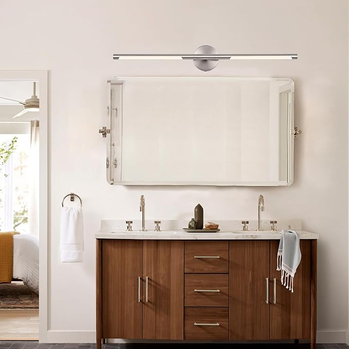 BONLICHT 40 inch Modern Brushed Nickel Vanity Light - Image 7