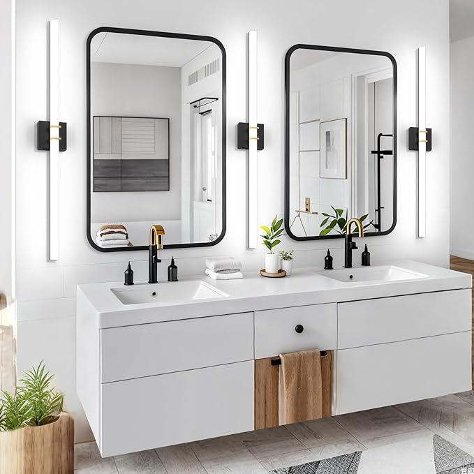 Modern Black and Brass Vanity Light Bar 40 Inch, 30W 5CCT Dimmable Bathroom - Image 9