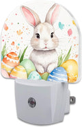 Easter Rabbit and Eggs Night Light Plug into Wall, Happy Easter Bunny by sndheke
