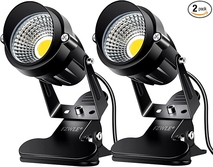 Spot Lights Clamp Indoor Spotlights, 7W Clip on Lights Daylight White Uplights by FZWLE