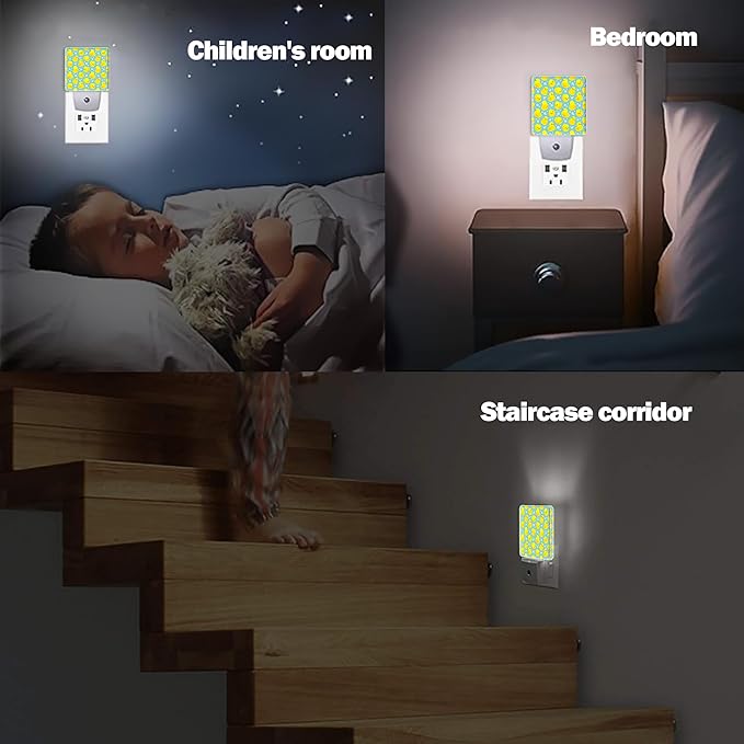Yellow Rubber Ducks Night Light, Dusk to Dawn Smart Sensor Nightlight - Image 7
