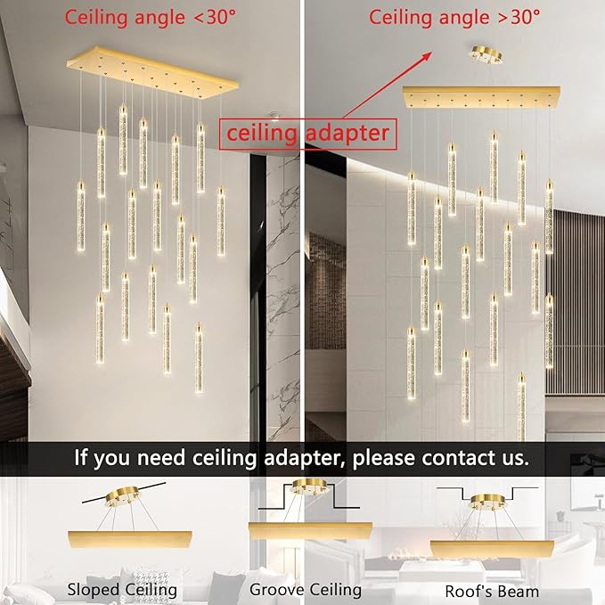 Rectangular Chandeliers 17-Lights Long Light - Image 5