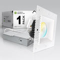 ASD Trimless LED Recessed Lighting 6 Inch, 24W 120V Square Commercial Downlight by ASDLightingCorporation