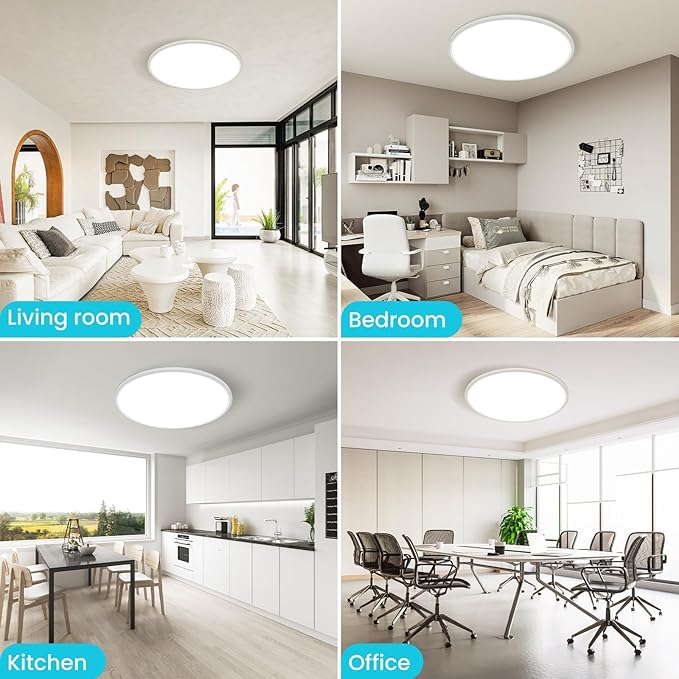 libtit Large LED Ceiling Light 16.5Inch, 4200LM 36W Bright Flush Mount Lights - Image 7