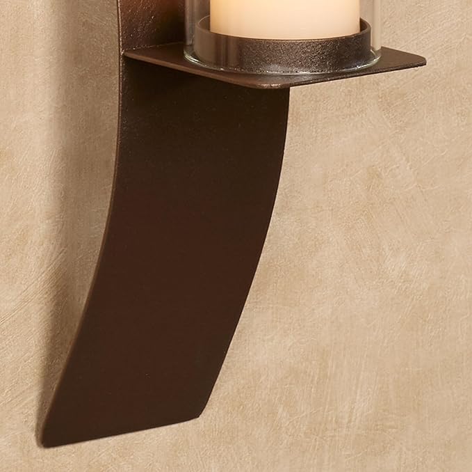 Sinuous Wall Sconce Pair Rich Bronze - Image 4