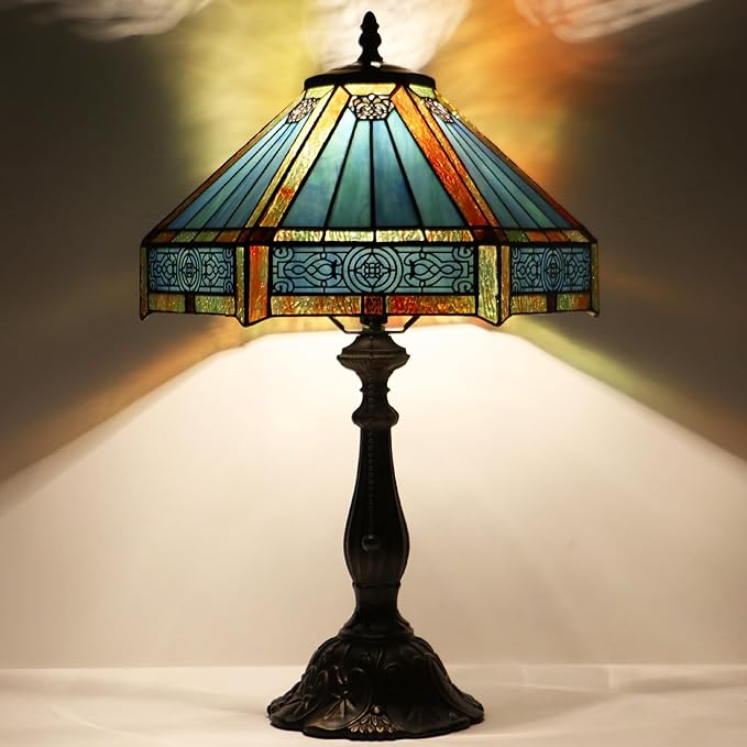 Tiffany Style Lamp Stained Glass Table Lamp Memory Sympathy Desk Reading Light - Image 5
