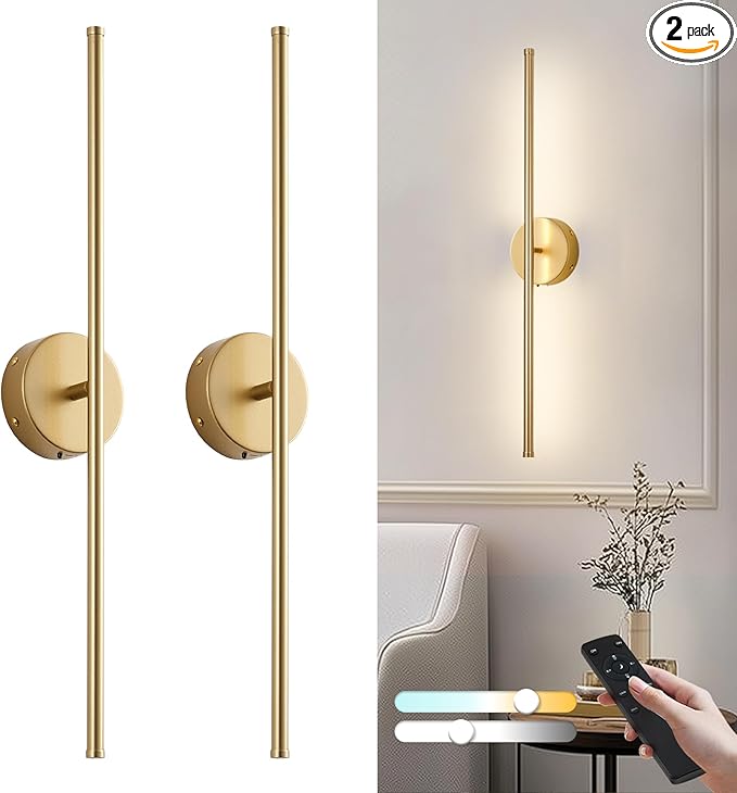 Removable Battery Operated Wall Sconces by KARTOOSH