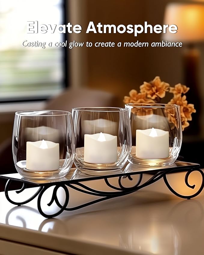 Homemory Cool White Flameless LED Tea Lights Candles, 200+Hour Battery Operated - Image 7