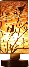 Bieye L10272 Birds in The Tree Wooden Style Table Lamp Night Light by Bieye