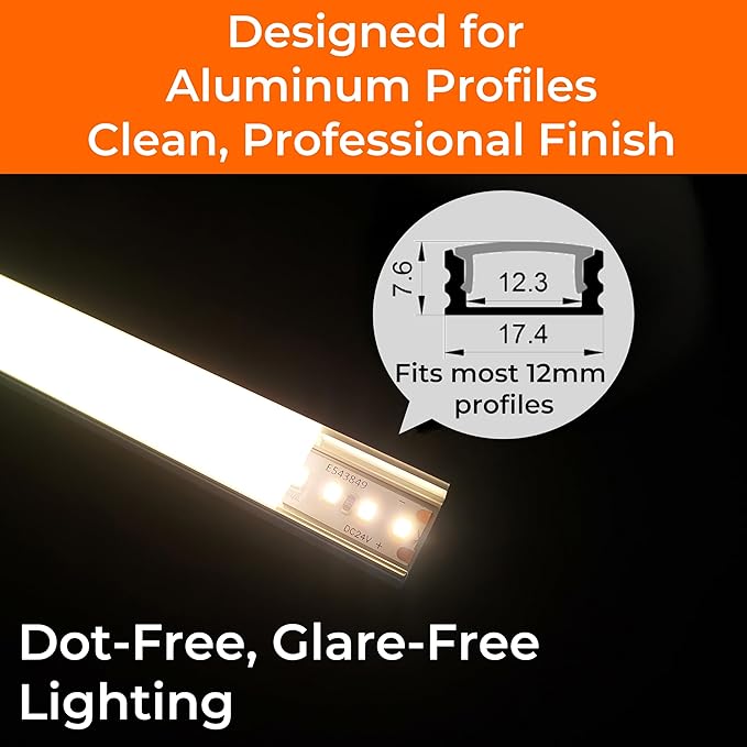 24V 2835 LED Strip Lights 3500K, UL Listed, High Density 160LEDs/m Tape Light - Image 9