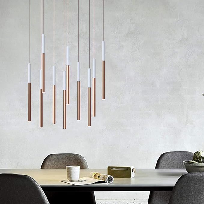 ALTAIR 10 Mini Pendant Lighting White-Copper - Image 8