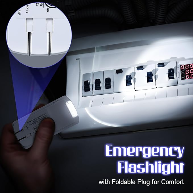 Enhon Emergency Power Failure Night Lights, 5-in-1 Multi Color LED Light - Image 7