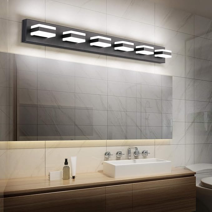 SOLFART Modern LED Vanity Light Matt Black Vanity Light Bathroom Lighting - Image 5