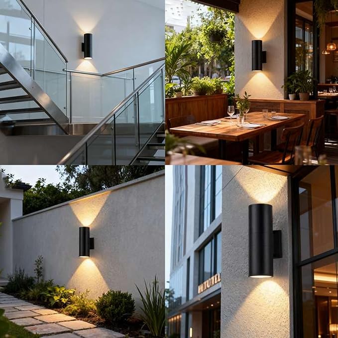8Pack 14inch Outdoor Wall Light Fixtures, 14W Exterior Waterproof Modern Matte - Image 7