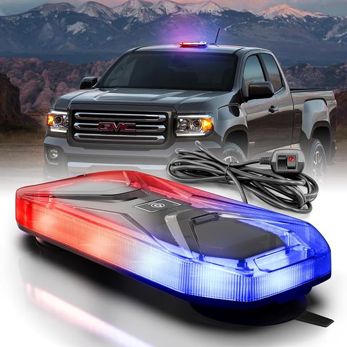 Agrieyes Magnetic Strobe Light for Trucks, 68 LED Amber Emergency Light Bar for by Agrieyes