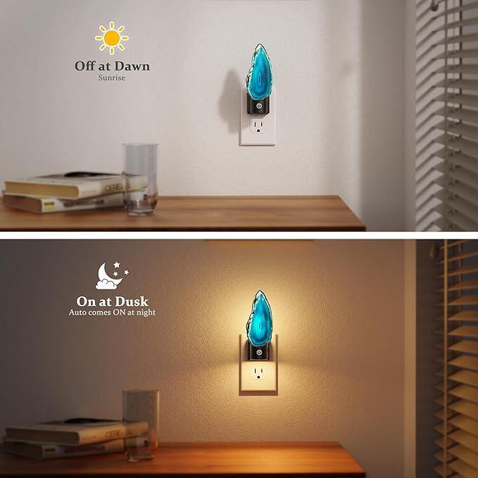 JandCase Night Lights Plug into Wall: Agate Night Light, Dimmable Night Light - Image 2