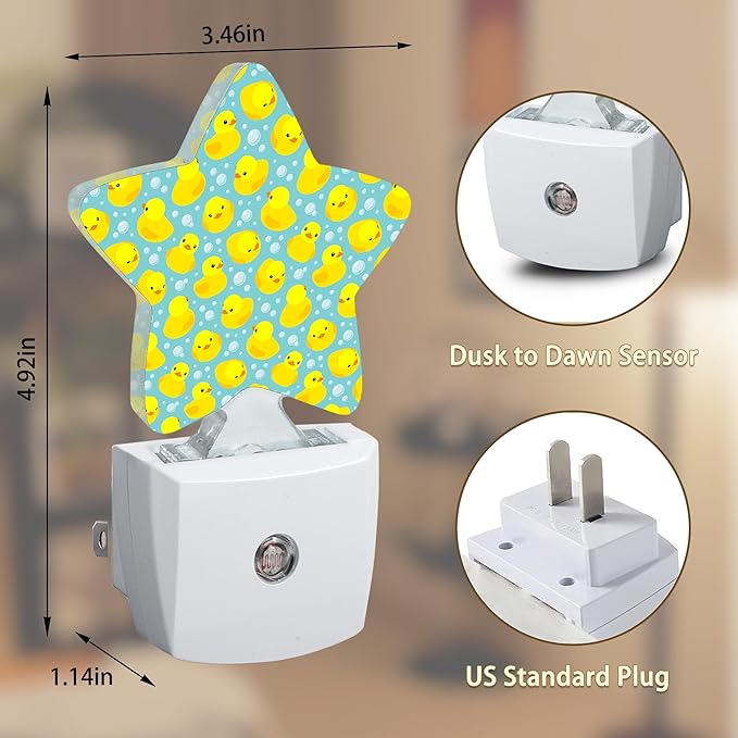 Yellow Rubber Ducks Plug-in Night Light - Image 6