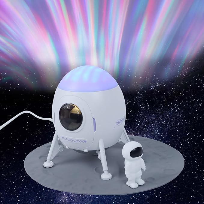 Lander Astronaut Projector Night Light, Built-in Speaker Space Man Buddy LED - Image 9