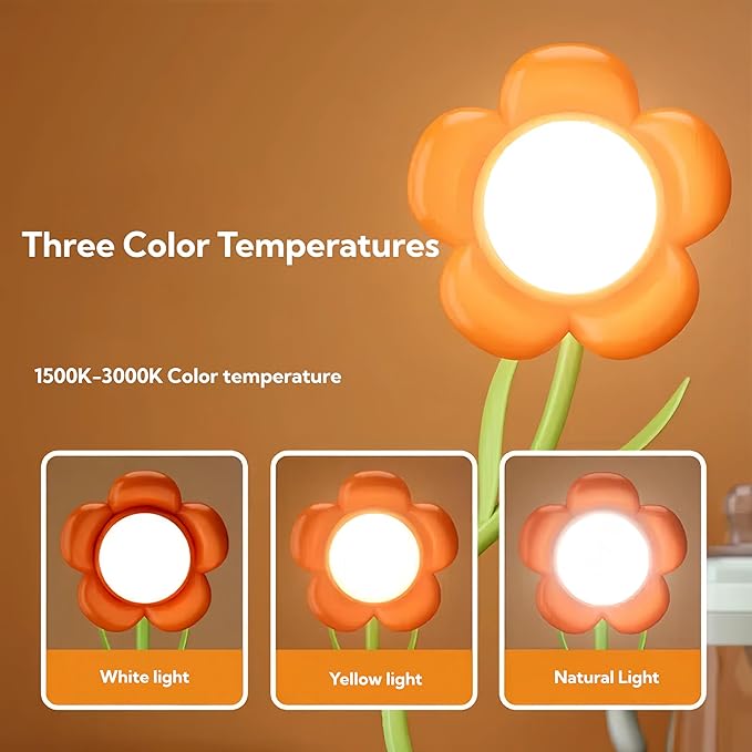 Birthday Gifts for Women, Sunflower Flower Lamp Rechargeable Cordless Led - Image 3