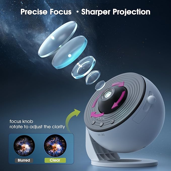 L LOHAS LED Galaxy Projector for Bedroom, 13 in 1 Star Projector Night Light - Image 2