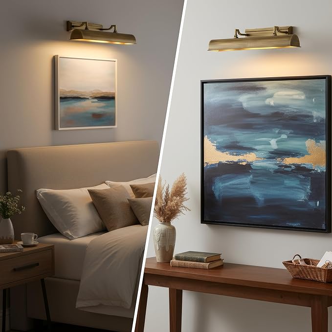24in Modern Brass Picture Lights - Image 4