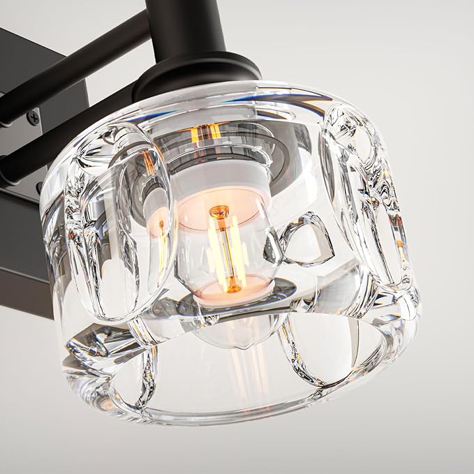 Farmhouse Vanity Light Fixtures 2-Light Bathroom Vanity Light Black Vanity - Image 7