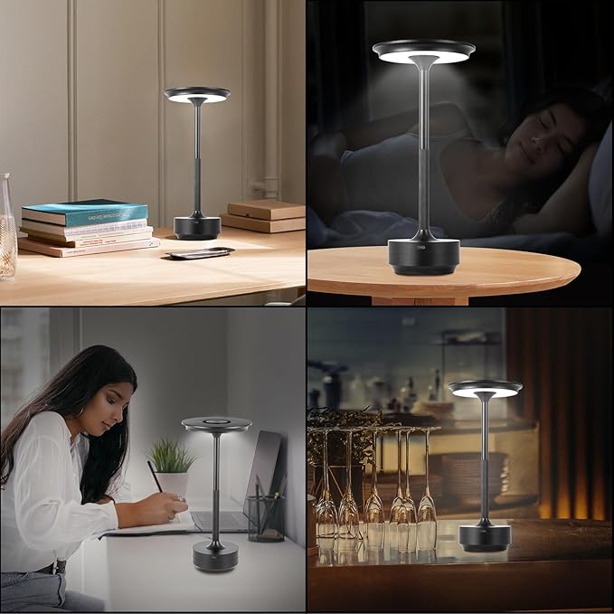 Rechargeable Cordless LED Table Lamps Touch Sensor Light, 3-Levels Portable - Image 5