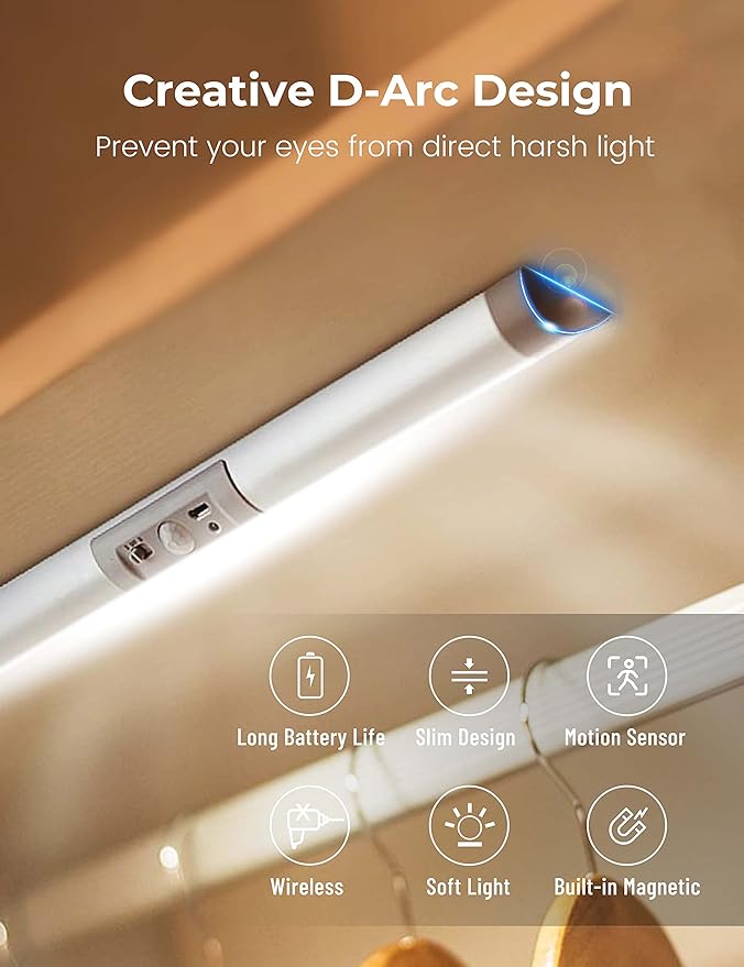 Joyzy 2 Pack Motion Sensor Closet Lighting - Image 2
