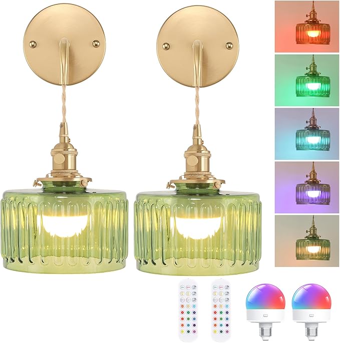 Battery Operated Wall Sconce by Shenmoyl
