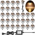 LED Stair Light Low Voltage Waterproof IP65 Outdoor F1.38 Wood Recessed LED by QACALEDOutdoorRecessedDeckLightingKits